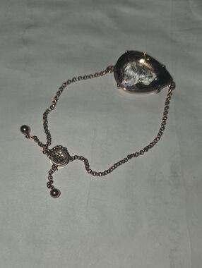 Rose Gold Teardrop Slider Bracelet